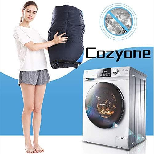 【匿名配送】レッド_1400 Cozyone 寝袋 シュラフ 封筒型 軽量 保温