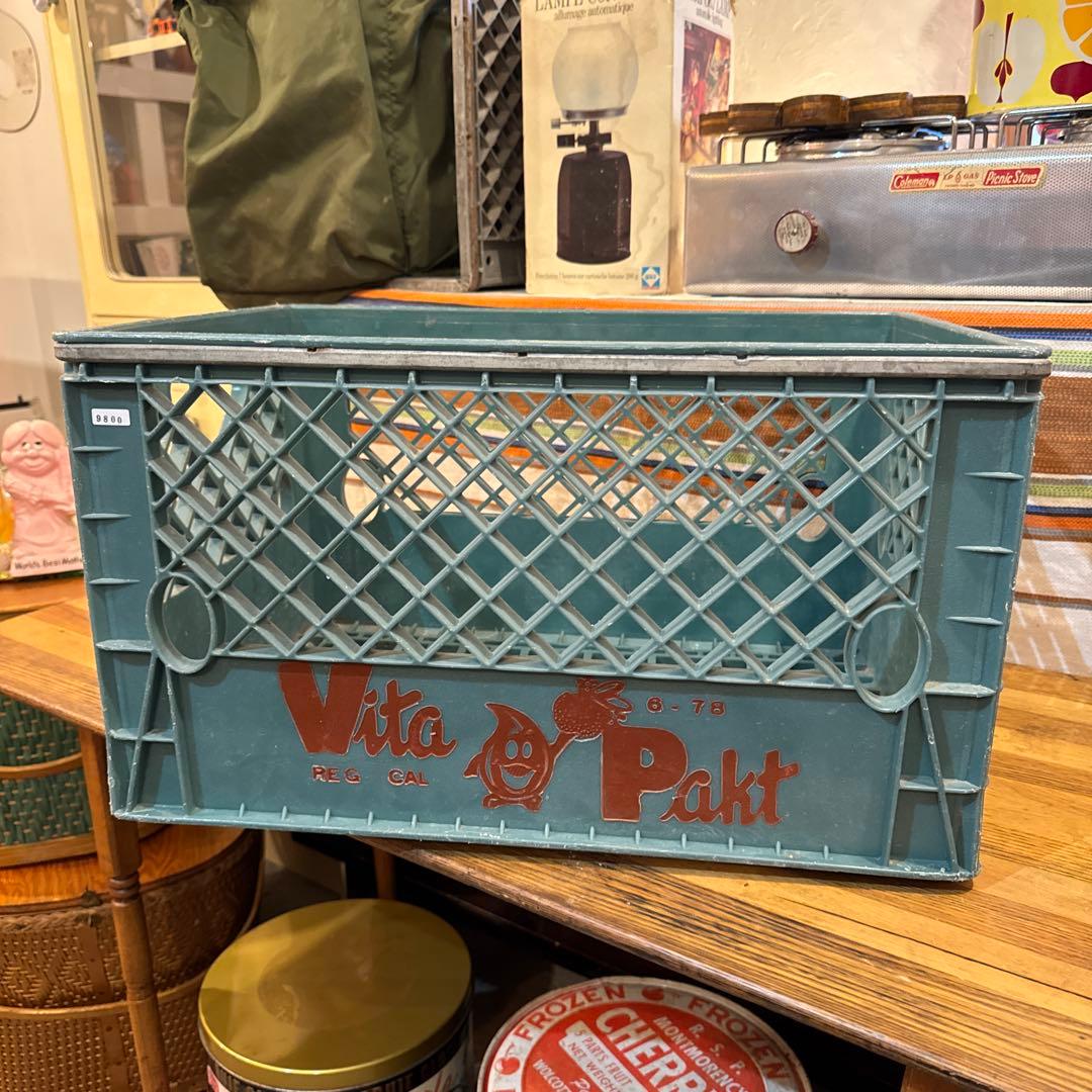 vintage USA70's milk crate ミルククレート