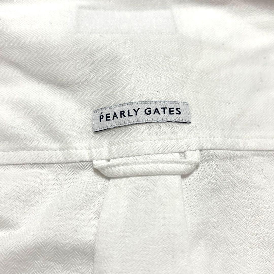 パーリーゲイツPEARLY GATES ロングスリーブポロシャツ　ロゴ刺繍　長袖