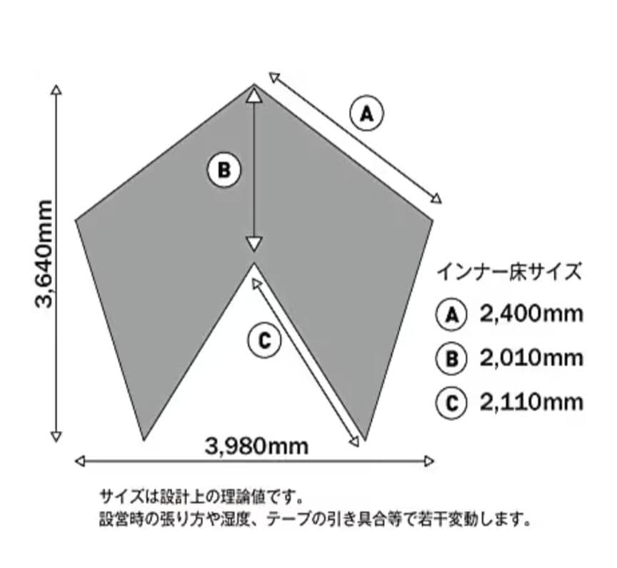 テンマクデザイン サーカス メッシュインナーセット 4/5 グラウンドシート付
