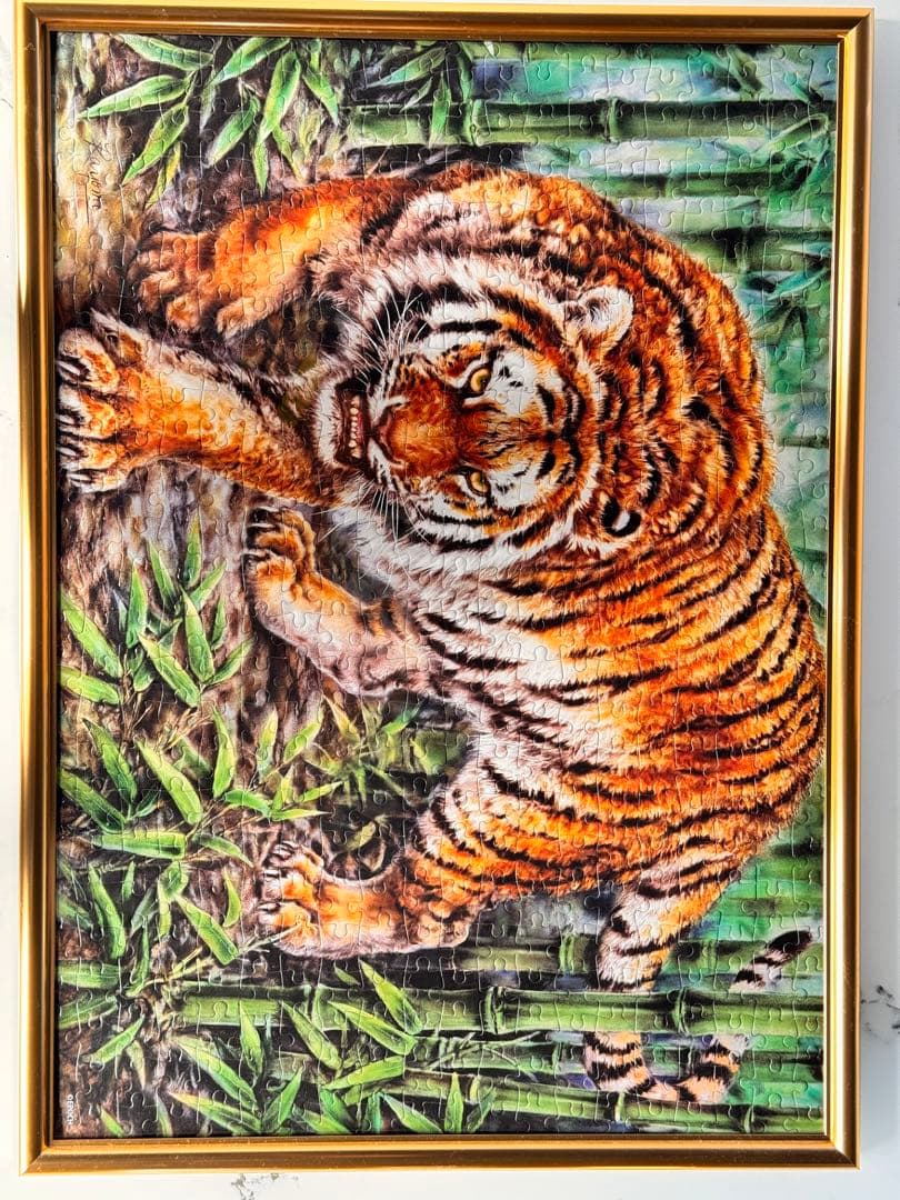虎　パズル　完成品