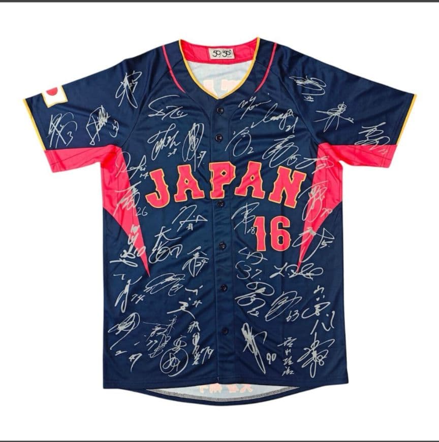 入手困難　2023年WBC大谷翔平16 サイン入り ユニフォーム（ビジター）XL