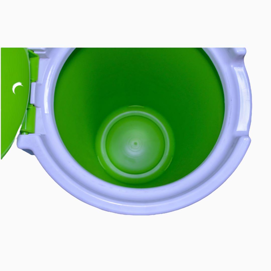 昭和レトロ ゴミ箱 ダストボックス グリーン