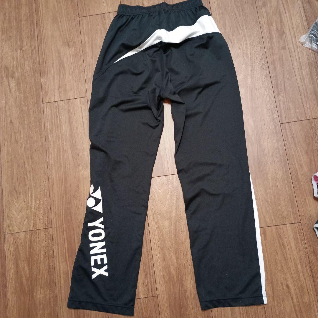 美品YONEX ウォームアップウェア S ピンク/ブラック　上下セット