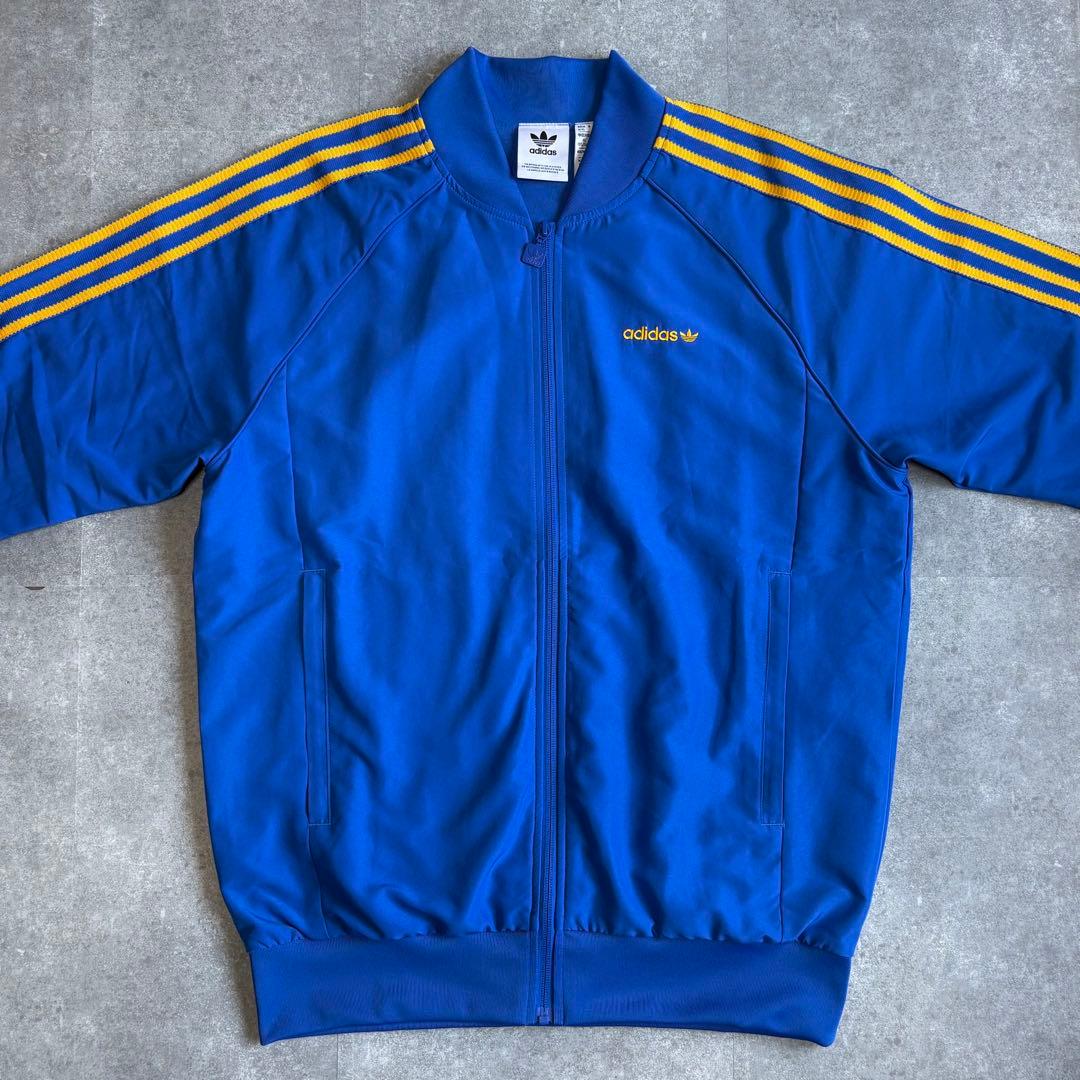 【美品】アディダス オリジナルス トラックジャケット XL ブルー Y2K