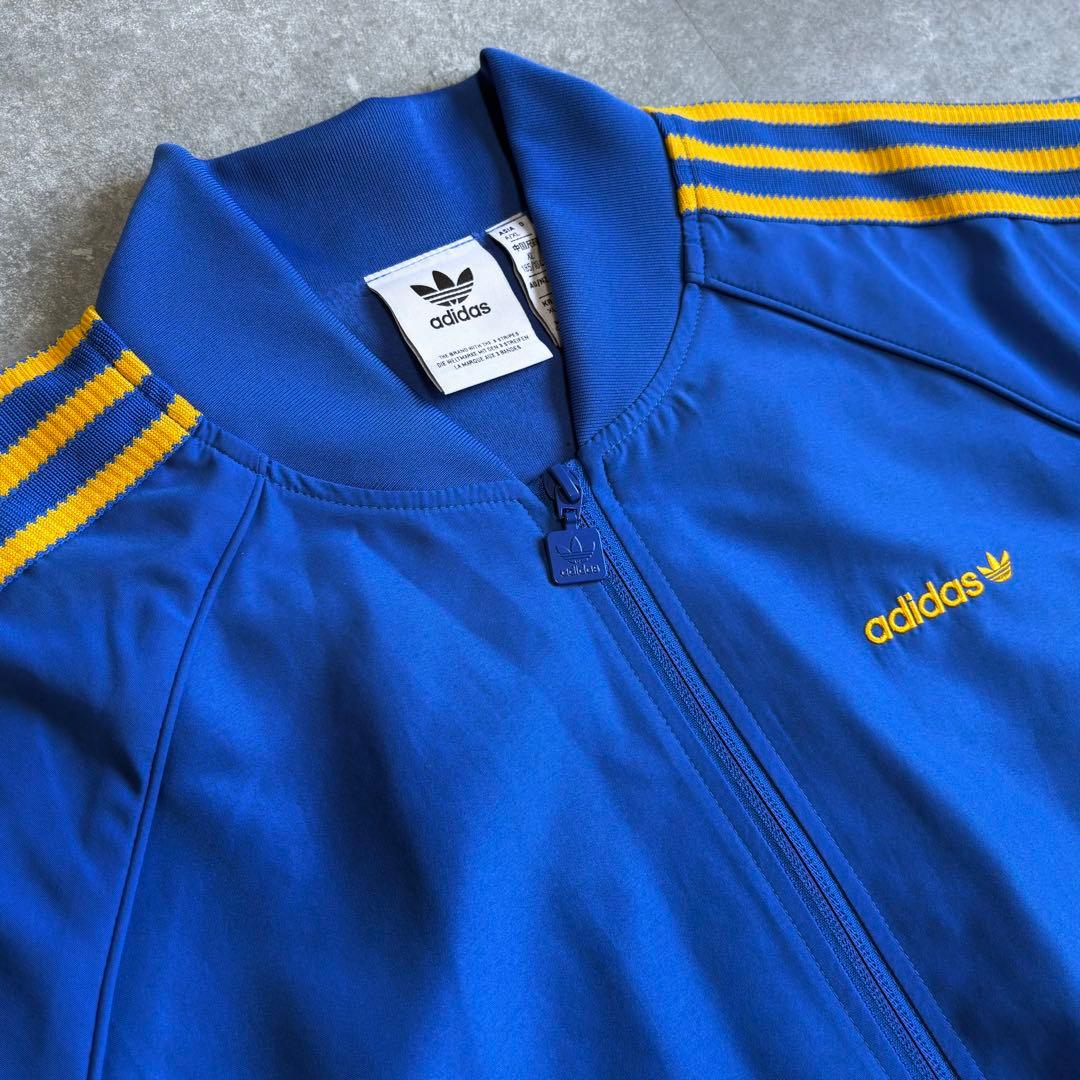 【美品】アディダス オリジナルス トラックジャケット XL ブルー Y2K