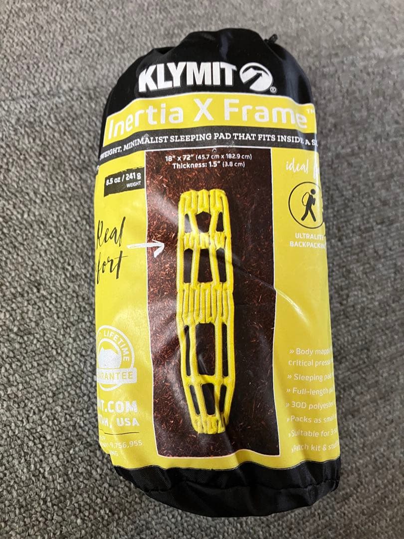 新品未使用　KLYMIT Inertia X Frame スリーピングパッド