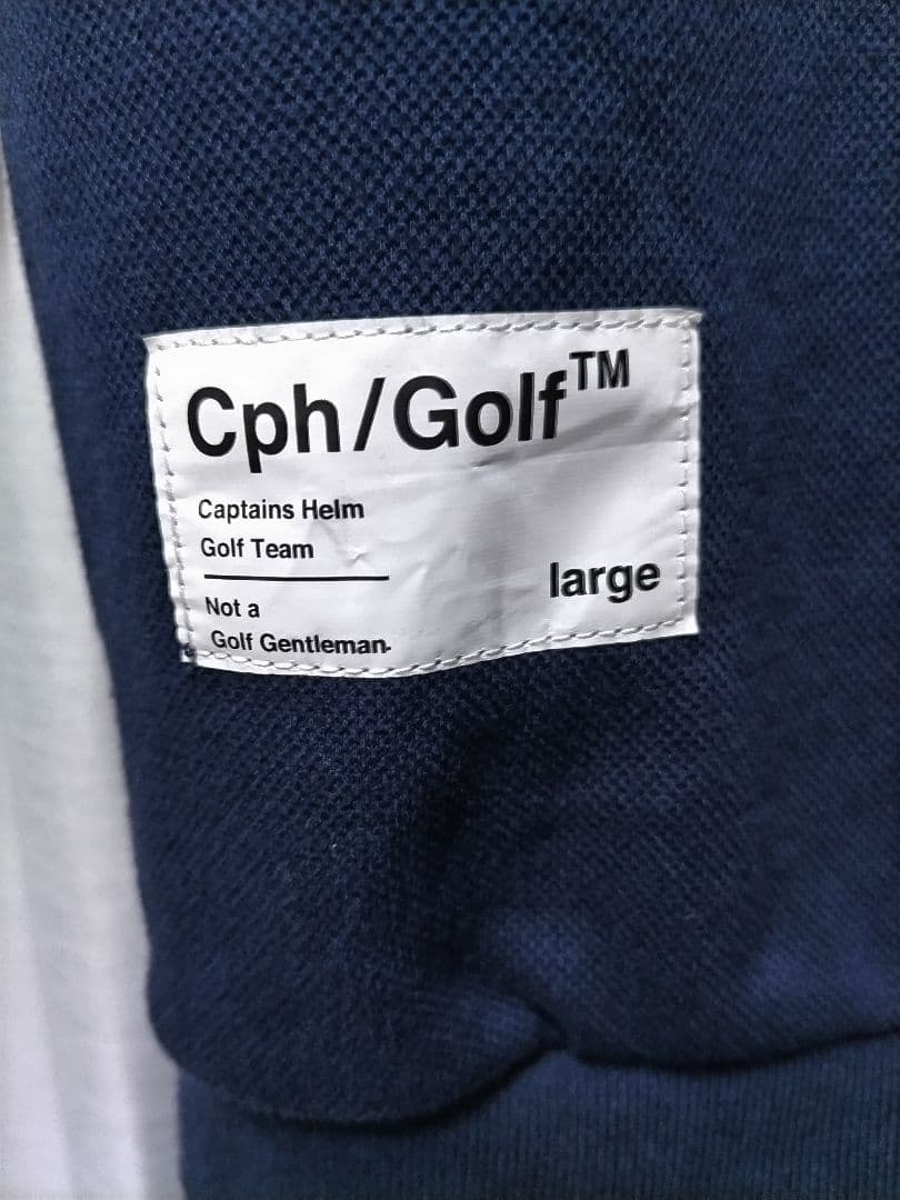 cph golf　キャプテンズヘルム　ポロシャツ　ネイビー　ボックスシルエット