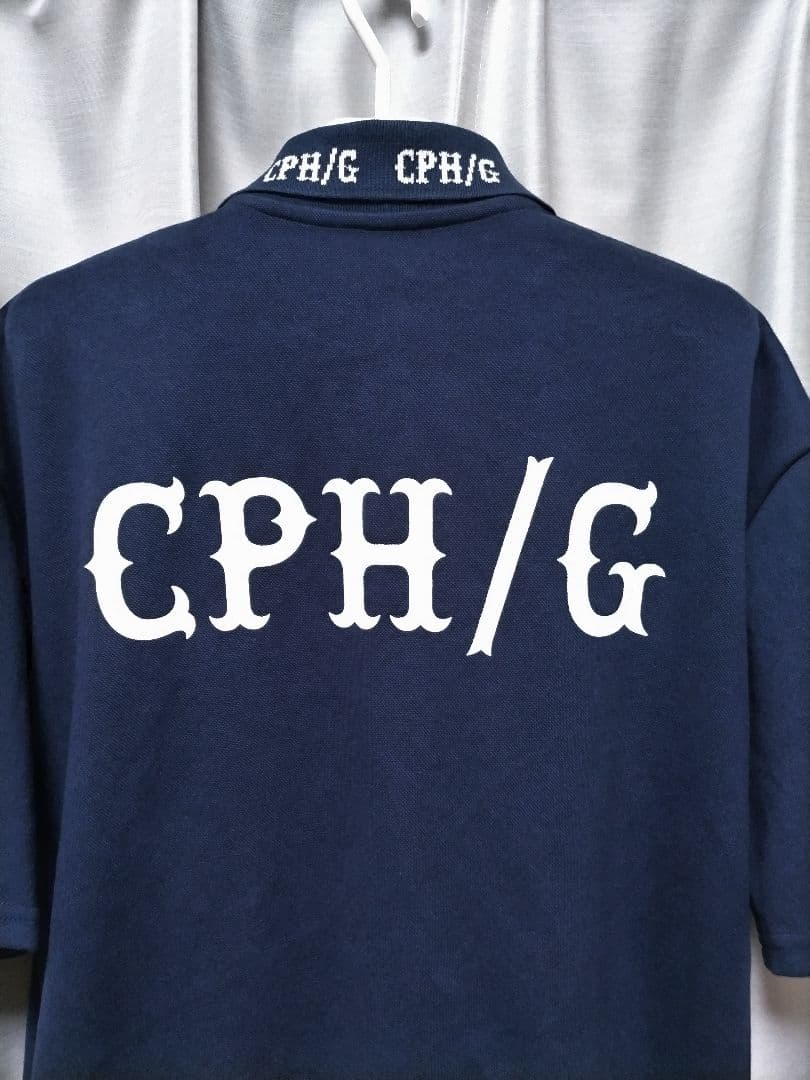 cph golf　キャプテンズヘルム　ポロシャツ　ネイビー　ボックスシルエット