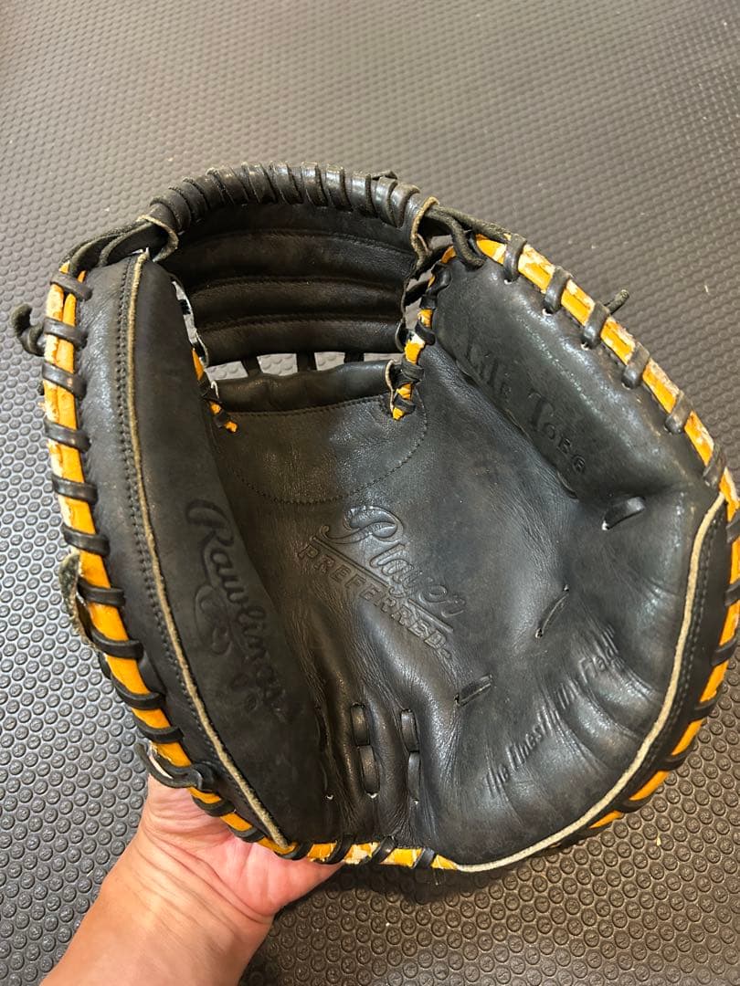 Rawlings 少年軟式キャッチャーミット イエロー/ブラック