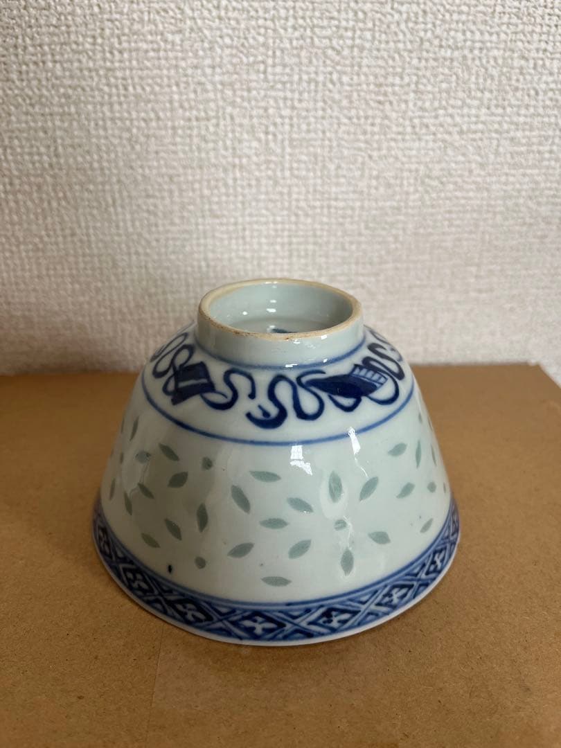 中国美術　清時代蓋茶碗康煕年製　染付