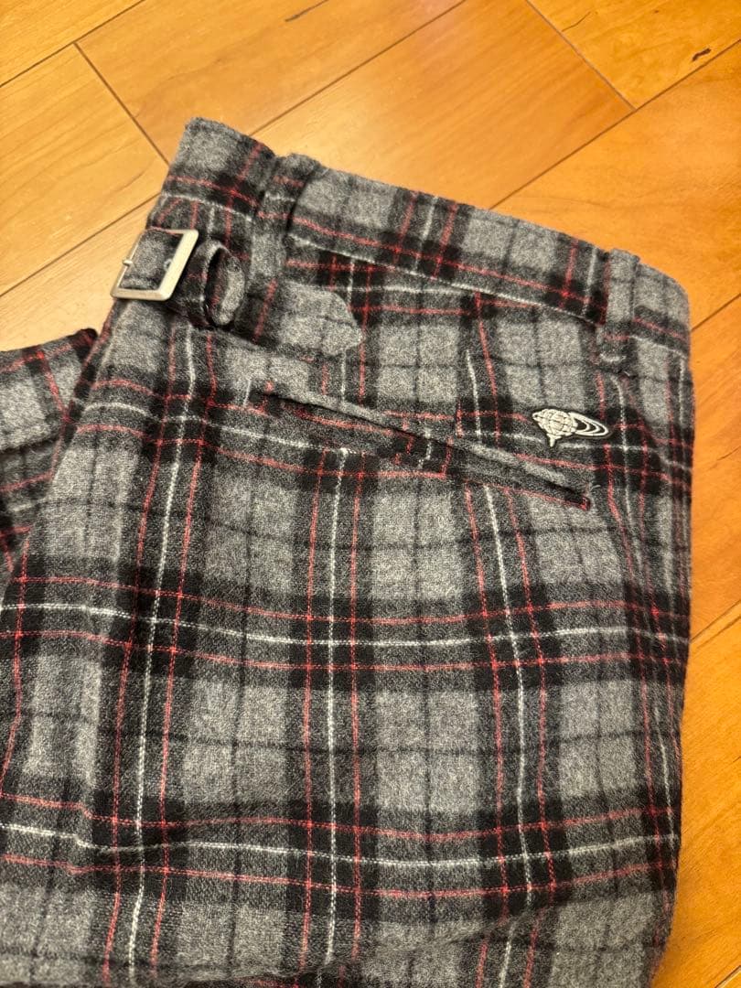beams golfグレー チェック柄 パンツ