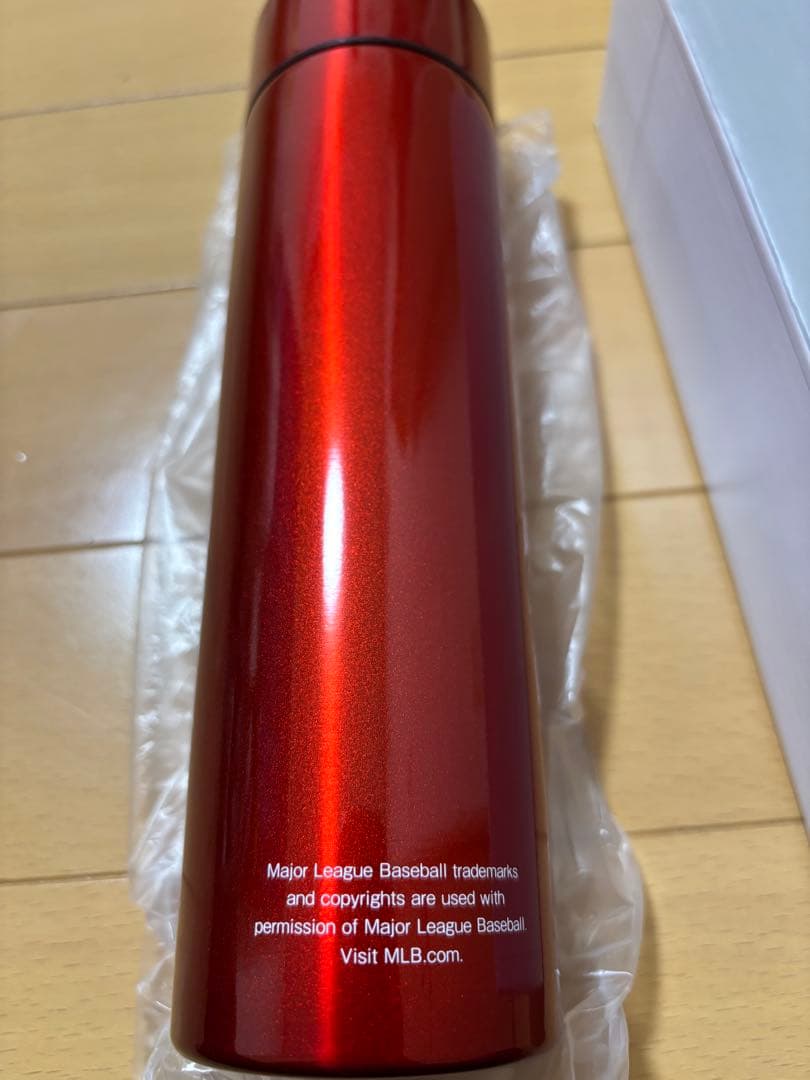 大谷翔平 フルメタリックサーモボトル エンゼルス MUFG プリントサイン入り
