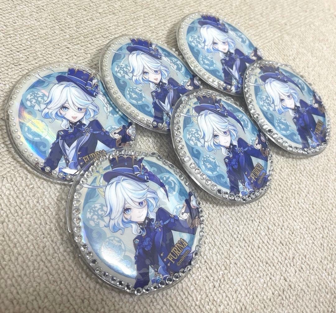 原神 フリーナ 缶バッジ 48個セット プネウマ ウーシア 75mm まとめ売り