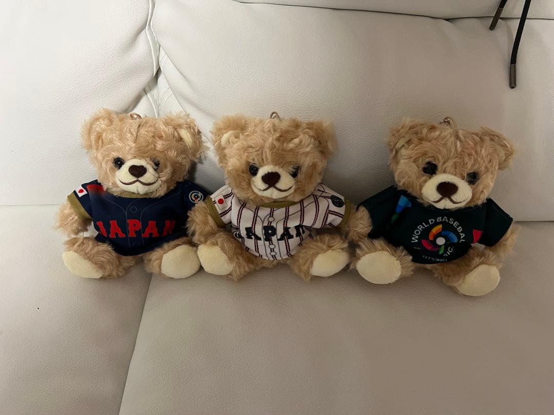 【新品未開封】2026 WBC ユニフォームベアキーチェーン 3個セット 侍