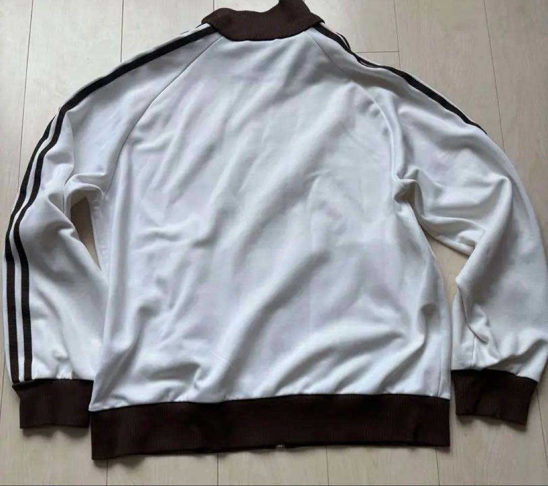 【ビンテージ・レア物】adidas ジャージ 上下　ホワイト/ブラウン