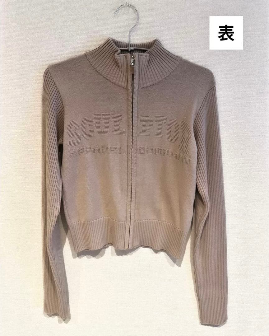 【新品】SCULPTOR スカルプター クラシックロゴシップアップ セーター
