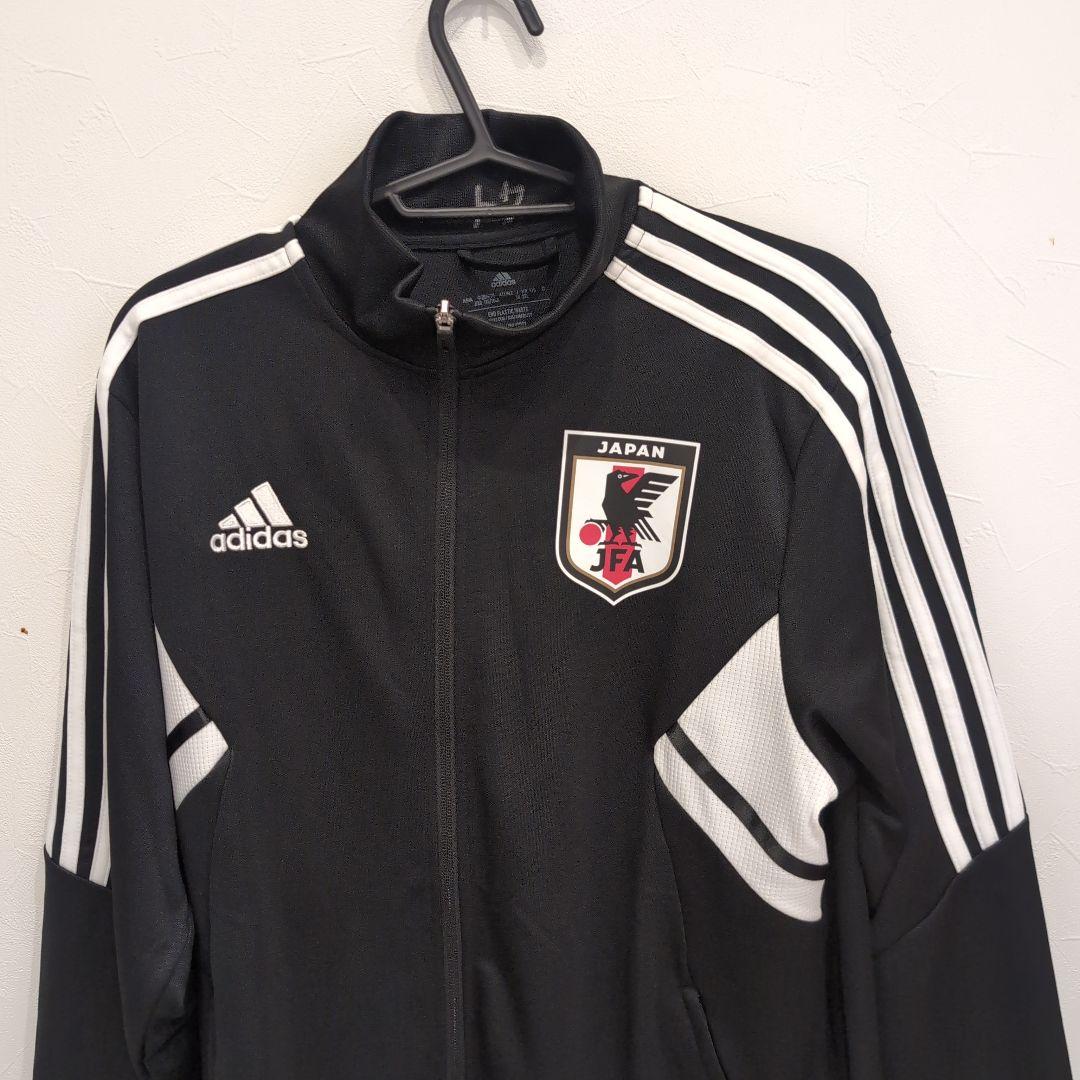 adidas 日本代表 黒色ジャージ JFAエンブレム付き　XOサイズ