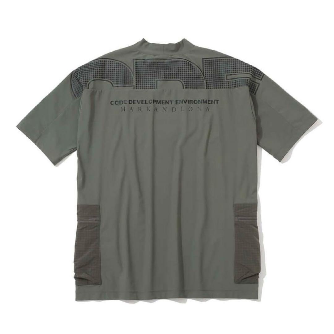 新品 ★ MARK&LONA モックネック シャツ マーク&ロナ カーキ 正規品