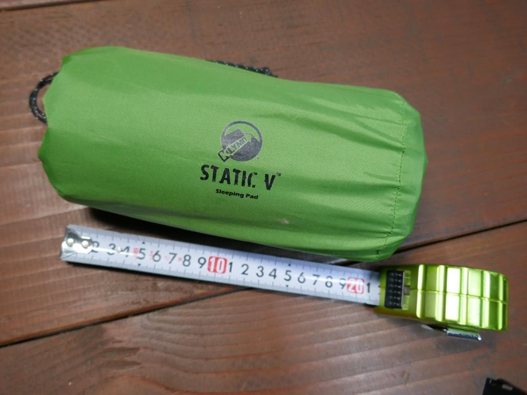 ★KLYMIT アウトドア用スリーピングパッド Static V ★美品★
