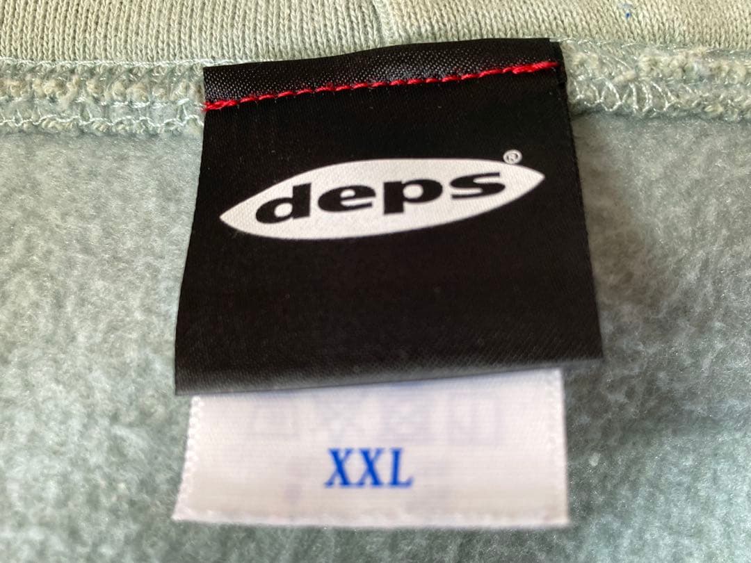 deps デプス フード付き パーカー スモーキーグリーン バス釣り XXL