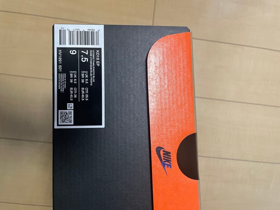 ナイキNIKE KD18 EP アトミックピンHV1991-601