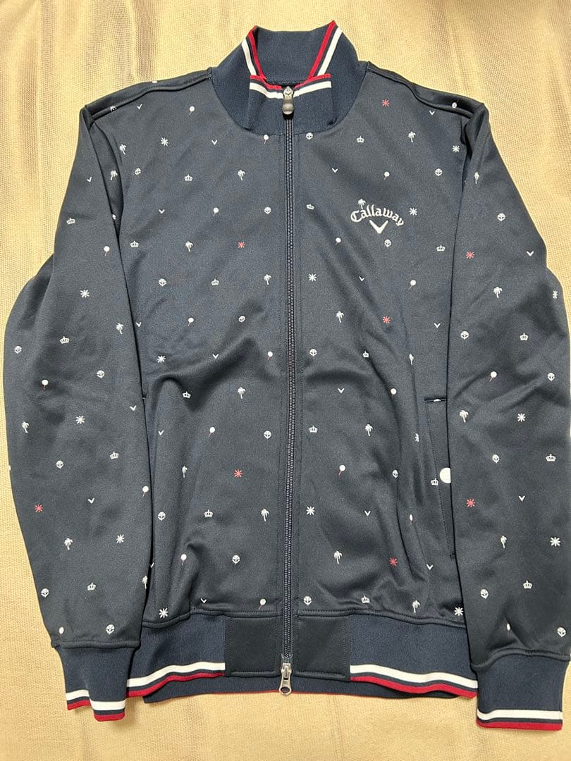 Callaway ジップアップアウター　 Lサイズ ネイビー