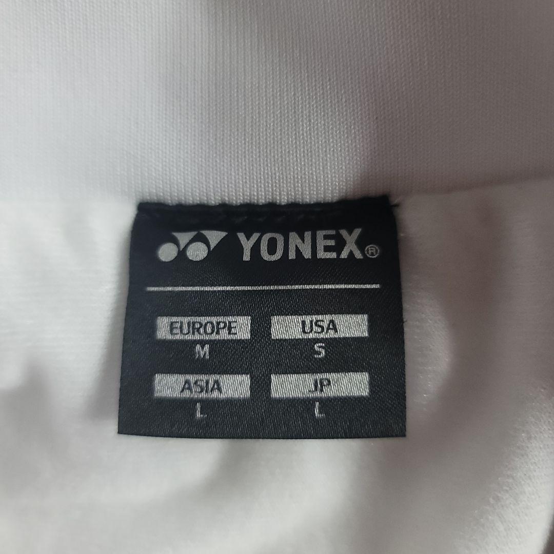 YONEX ウォームアップウェア Lサイズ ホワイト/レッド