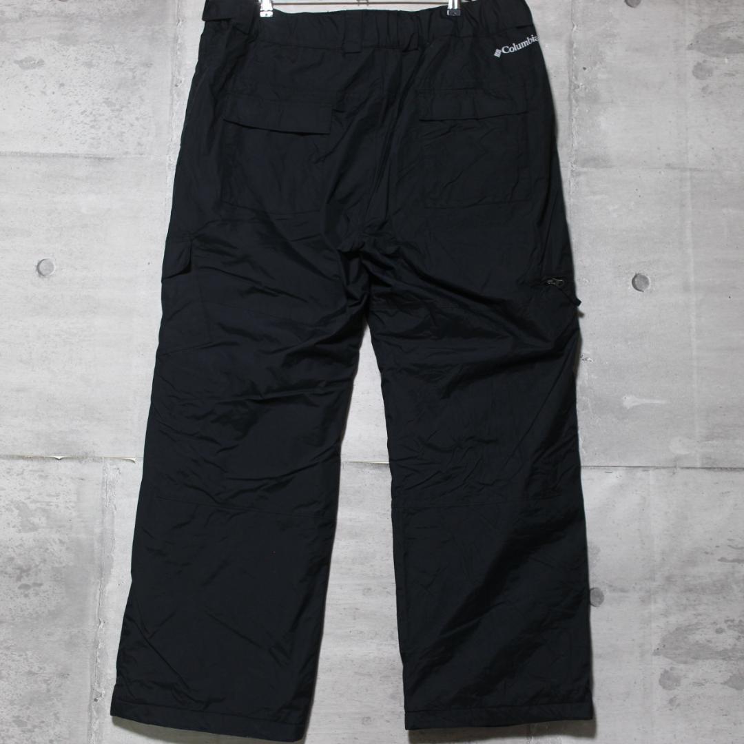 【極美品 極暖 中綿入り】極太バギー【XL】コロンビア スノーパンツ 黒