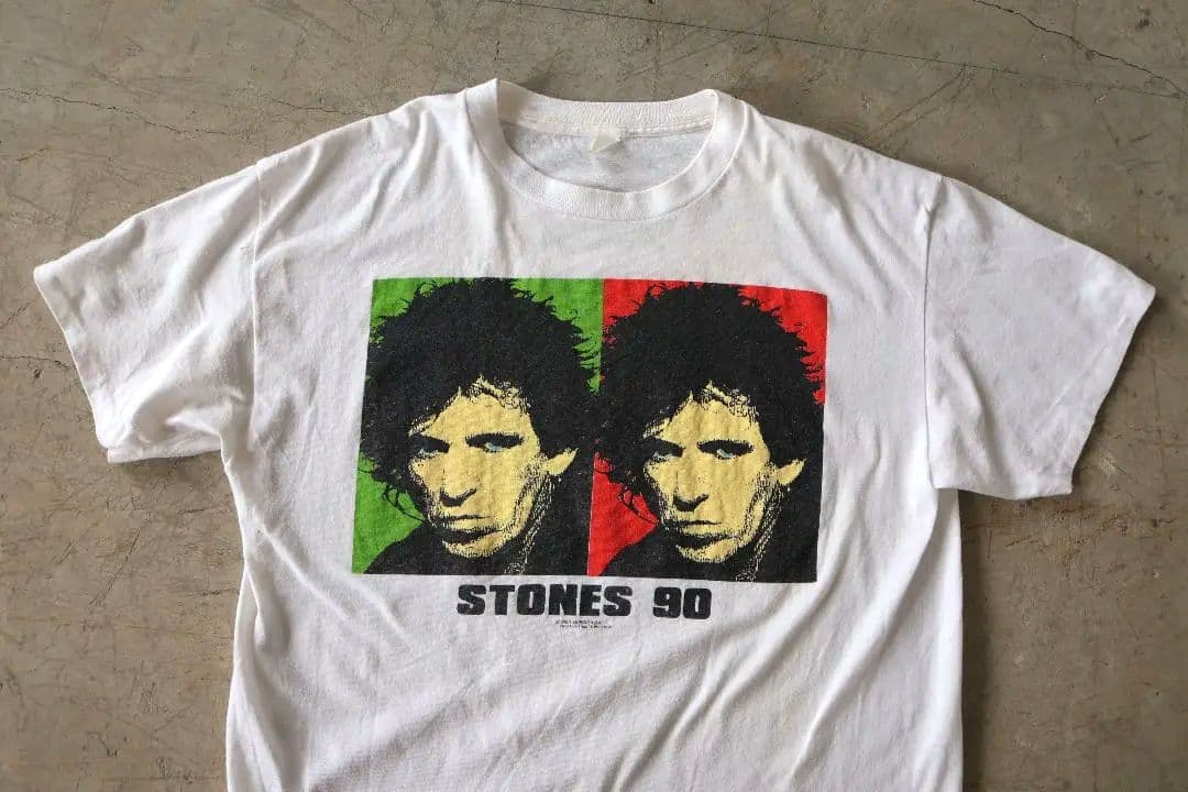 90'S ローリングストーンズ キースリチャーズ Tシャツ 白