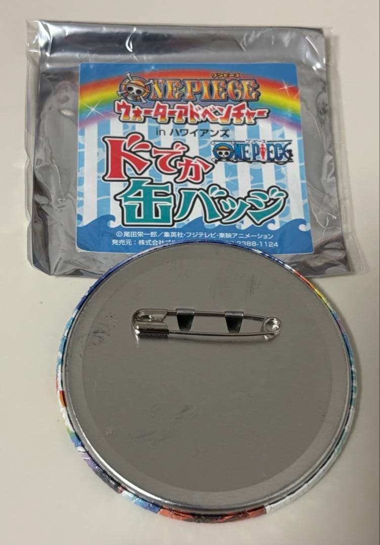 ONEPIECE ワンピース サンジ ウォーターアドベンチャー ドでか缶バッジ