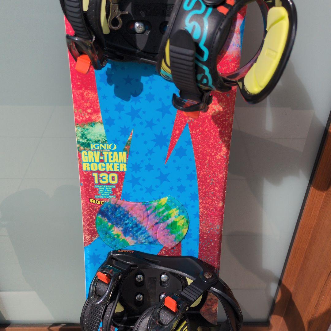 スノーボード　3点セット　イグニオ（130cm）　K2（24.0cm）