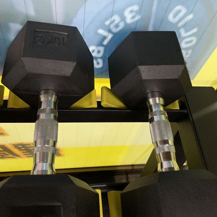 ラバーヘックス  ダンベル　　27.5kg２個