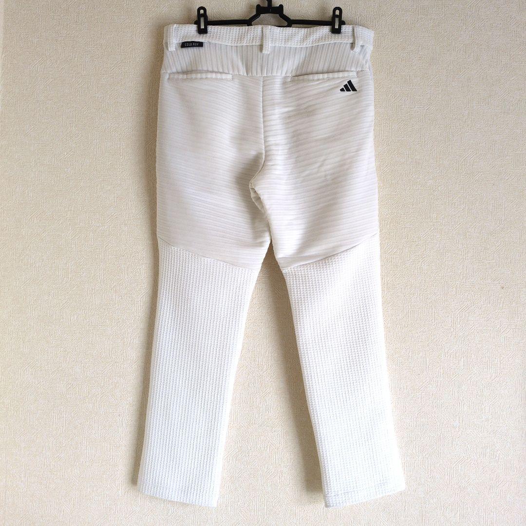 アディダス　ゴルフパンツ　2XL 白ストレッチ　アンクルパンツ メンズ
