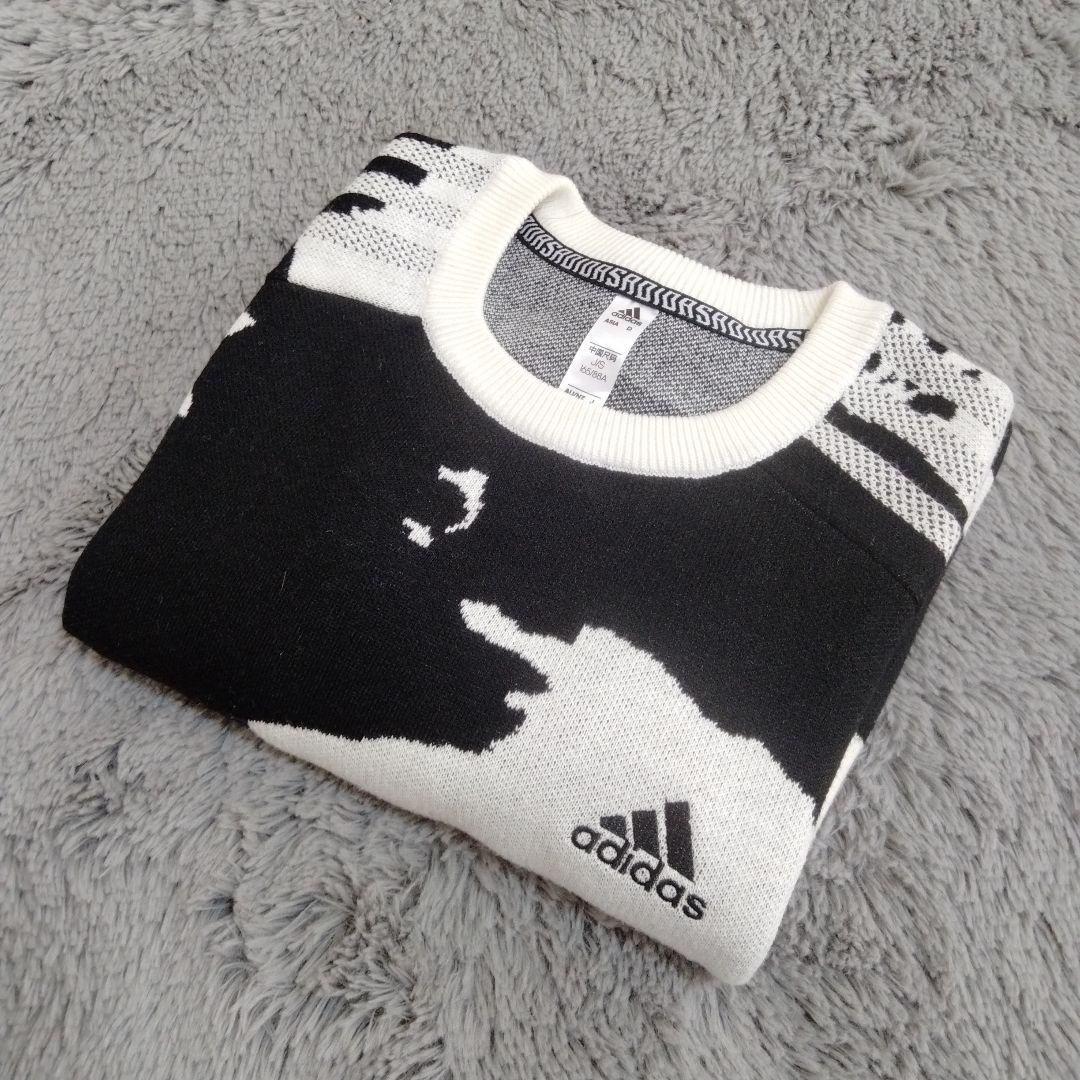 adidas♡ゴルフ柄がお洒落♡ニット♡L〜　ゴルフ/スポーツ
