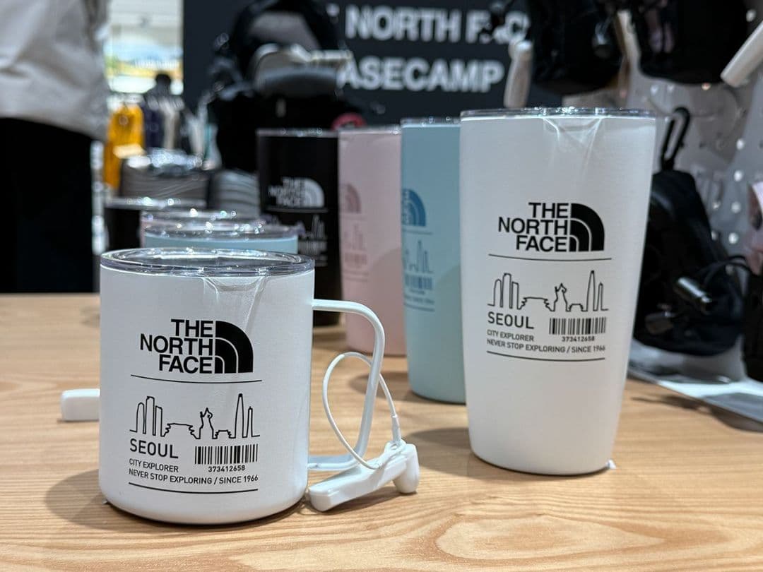 2セット■ノースフェイス ステンレスタンブラー&マグカップ 韓国限定アウトドア白
