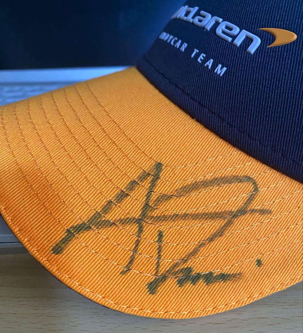Mclaren Cap ランド・ノリス サイン入り 2025年世界チャンピオン