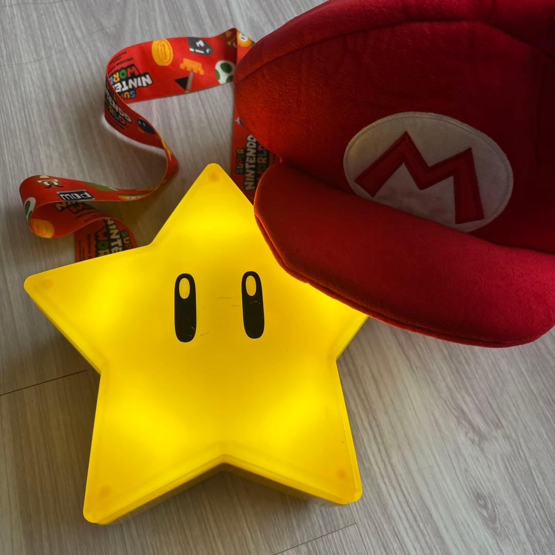 スーパーマリオスター ポップコーンバケット マリオ帽子 ファンキャップ せっと
