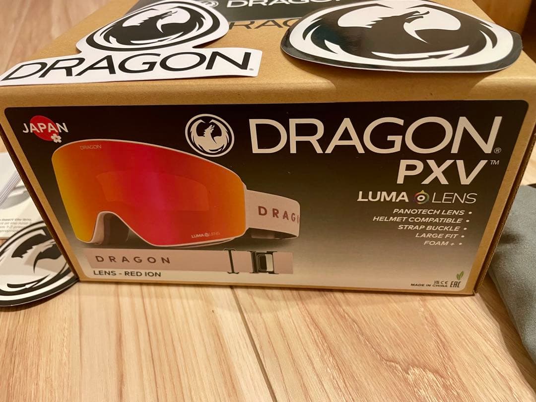 【試着のみ】25.26年モデルDRAGON PXVミラー平面レンズ ベージュ