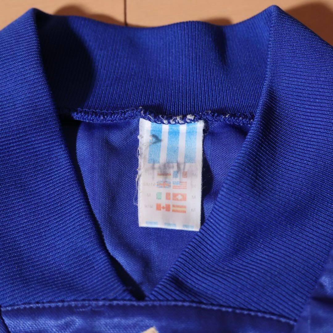 90s adidas フランス代表 ユニフォーム 青 サッカーシャツ Ｍ