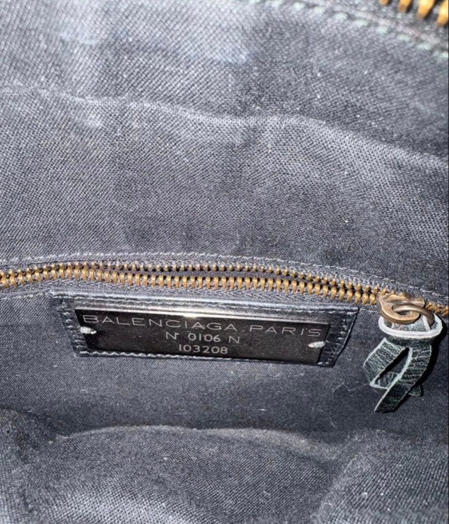 写真balenciaga old city bag black