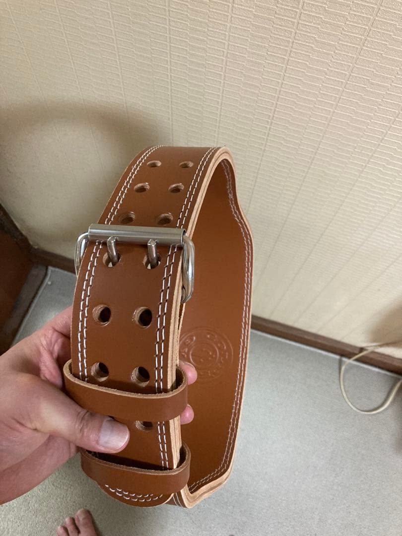 ゴールドジム　プロレザーベルト最上位モデルLサイズ