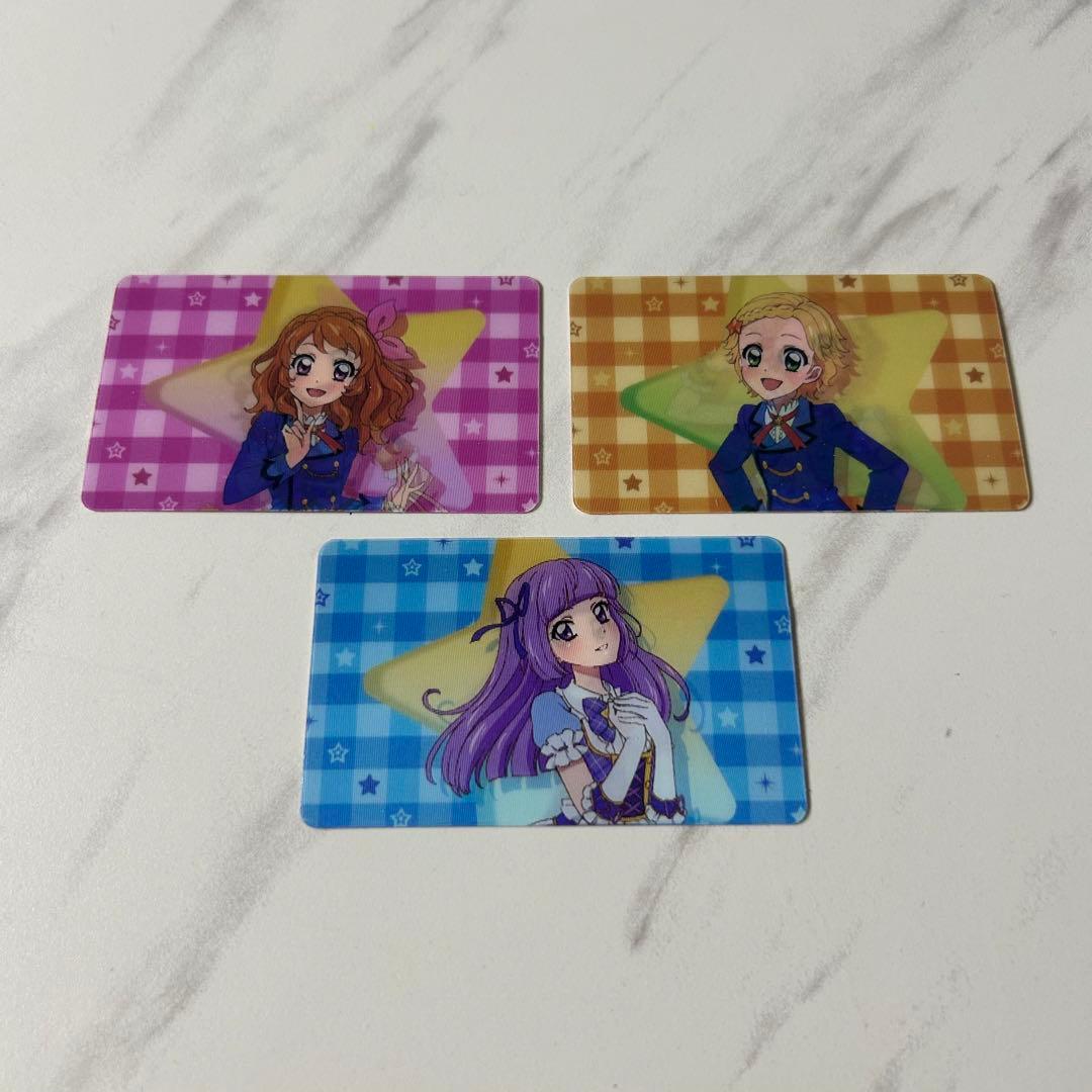 アイカツ　韓国限定特典 レンチキュラーフォトカード あかり　スミレ　ひなき