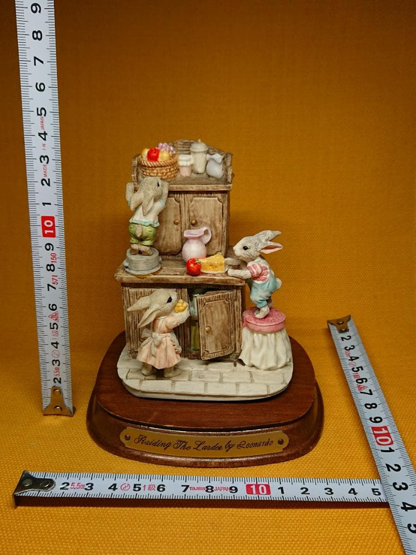 【美品】ウサギ　兎　ビンテージ　置物　インテリア　工芸品　美術品　A3353