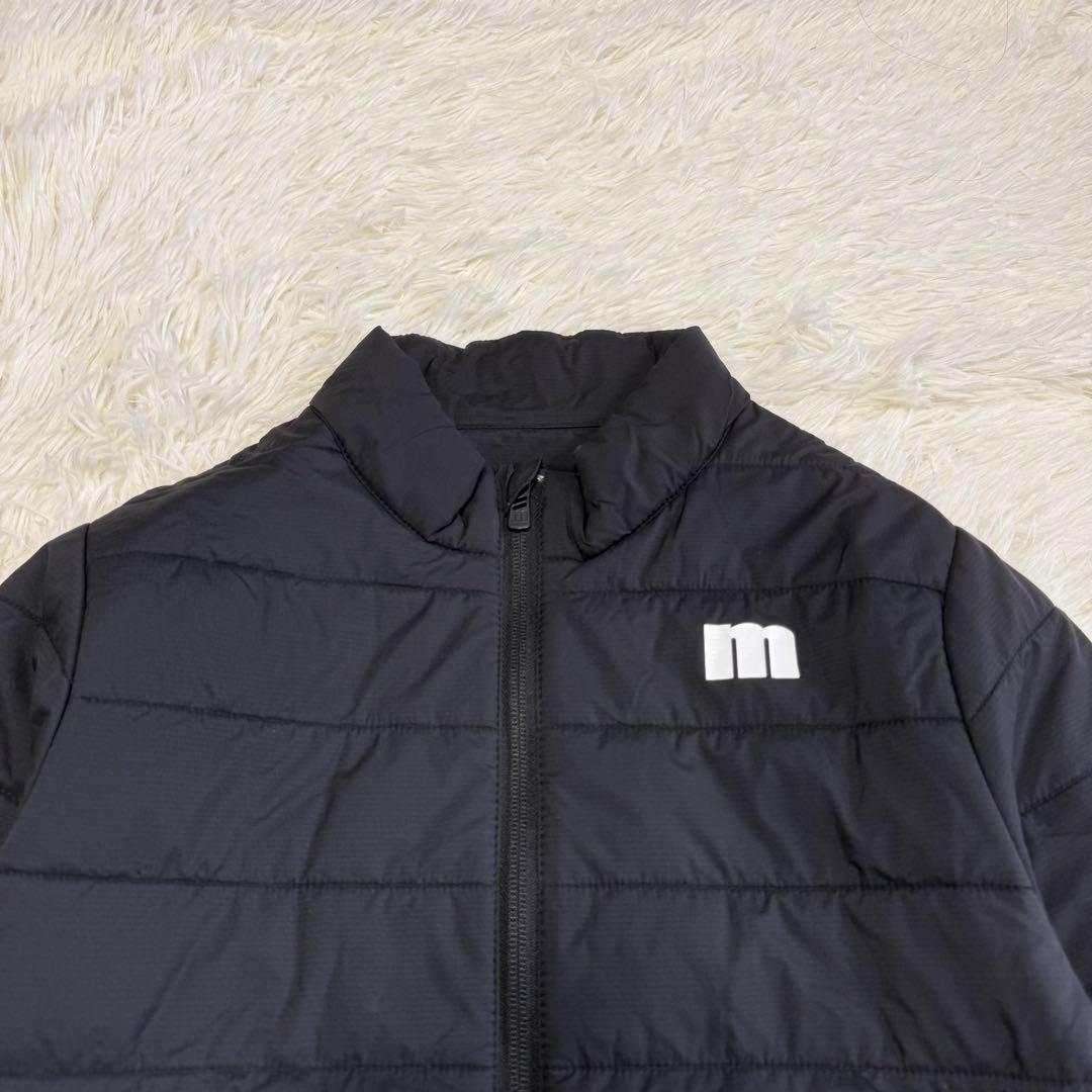 【マンシングウェア】美品 中綿ジャケット ブラック ロゴ Mサイズ レディース