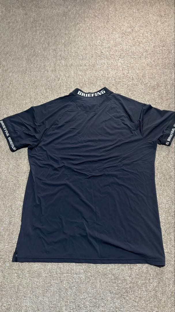 BRIEFING ブラックモックネックシャツ XL