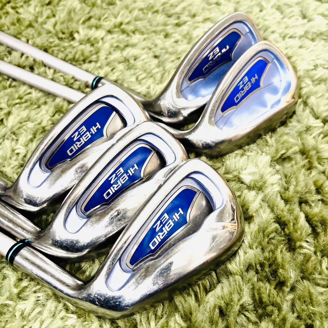 美品 レディース クラブセット DUNLOP HI-BRID EZ 8本