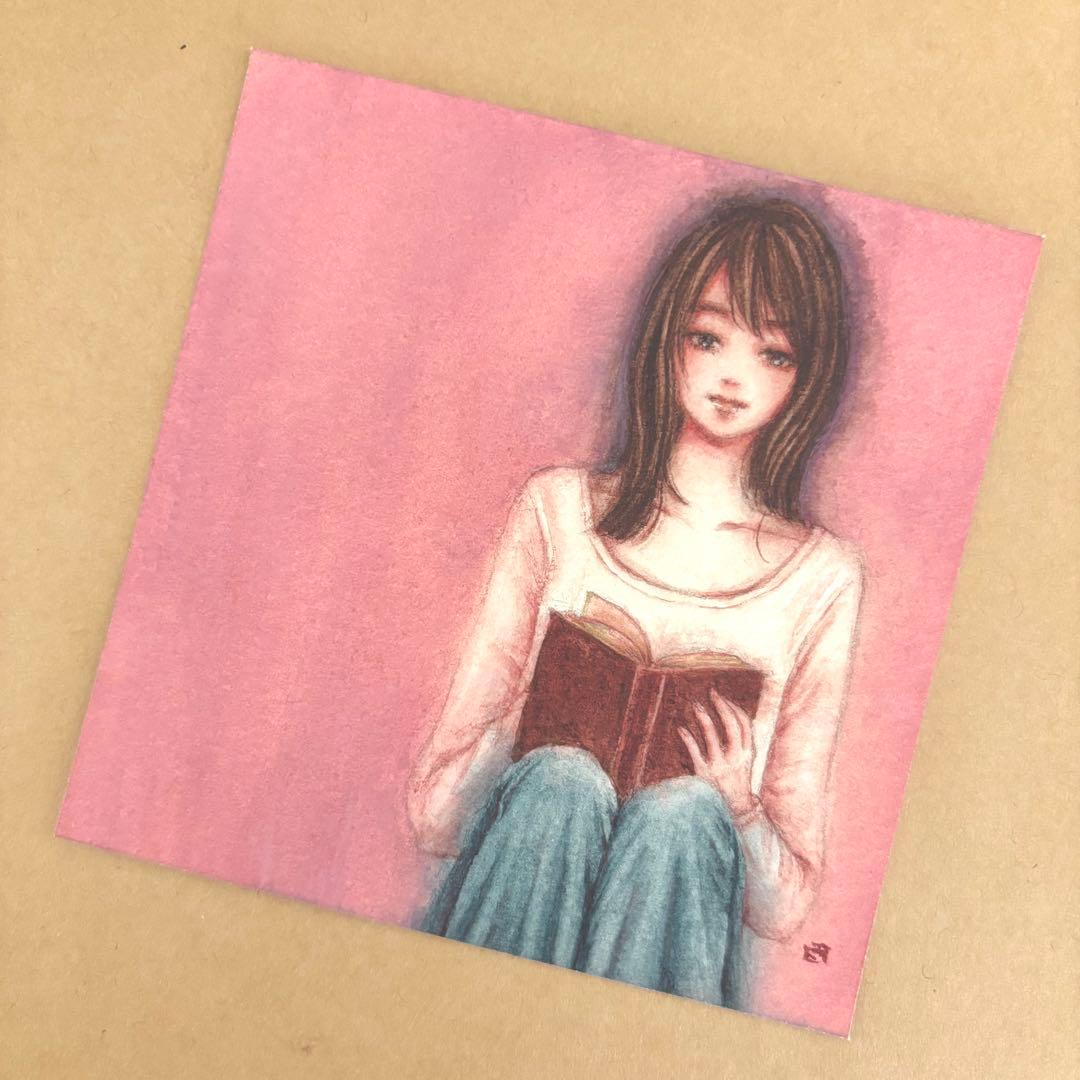 『対話』（手描きイラスト・オリジナル・絵画・水彩画・人物画・原画）