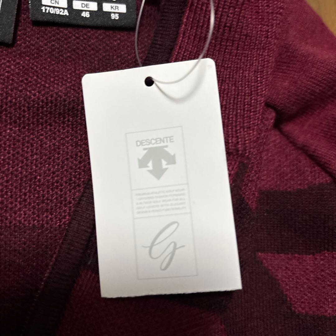 【新品未使用】 DESCENTE GOLF タイポグラフィモチーフ セーター