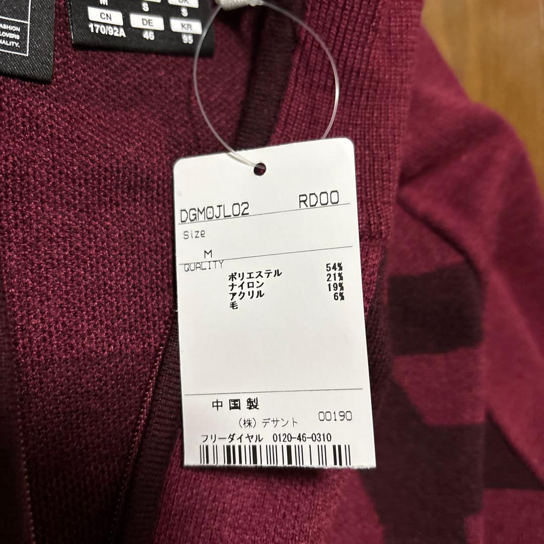 【新品未使用】 DESCENTE GOLF タイポグラフィモチーフ セーター